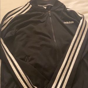 adidas black zip up